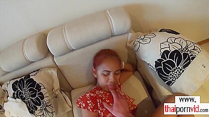 Skinny Amateur Asian teen 18+ Cherry Fucked From Behind By A Big White Cock