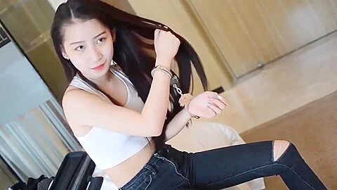Pretty student 18+ Girl Are Playing Handcuffs