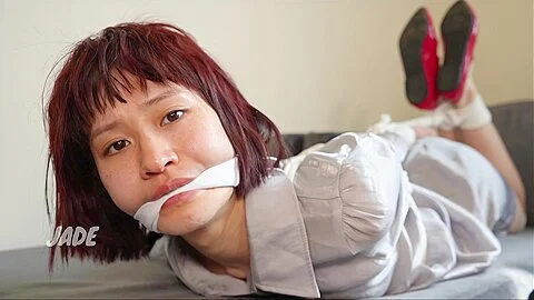 Chinese Exchange student 18+ Jade, Bound, Gagged & Robbed