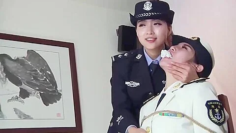 Chinese Women Police And Navy