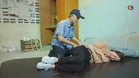 Thai Lakorn Asian Woman Gagged With Black Tape