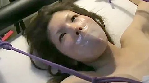 Spicy Asian Girl Tied In Bed