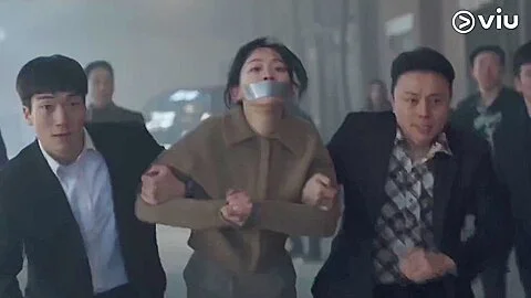 Korean Woman Tape Gagged