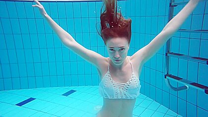 Diana Zelenkina Absolute Cutie Swimming Naked In Pool