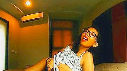 Asian teen 18+ In Glasses With