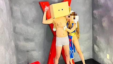 S Womans Halloween Chun-li Cosplay, Tying Up Submissive Men, And Teasing Them With Her Thighs And Hoot Job