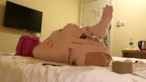 Japanese Electro Bondage, Vibrators In Both Holes