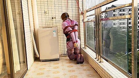Tied To The Balcony And Can’t Move