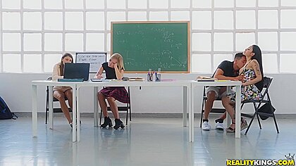 This Class Sucks As Hard As She Does With Rae Lil Black And Alberto Blanco