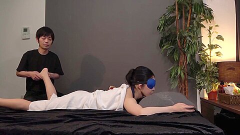 Gorgeous Women Blindfolded, For A Healing Massage