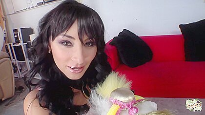 Moans Fill The Room As The Kinky Brunette Has Her Face Fucked And Fanny Railed