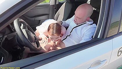 Playful Cutie At Dick Sucking Dirt